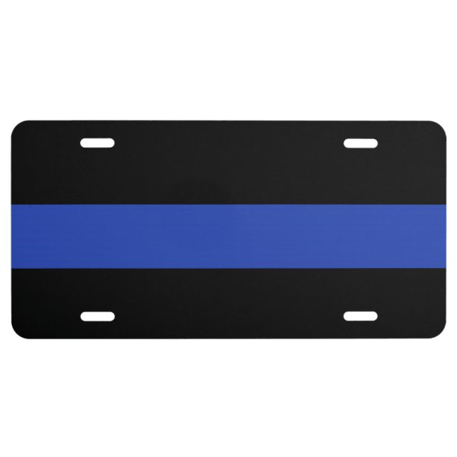 "Thin Blue Line" License Plate (Front)