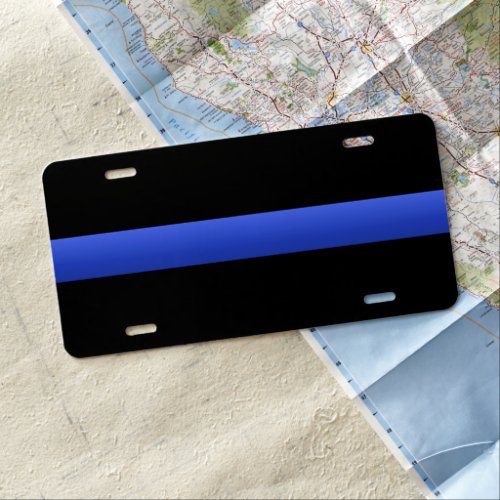 Thin Blue Line License Plate