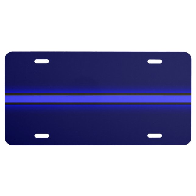 Thin Blue Line License Plate (Front)
