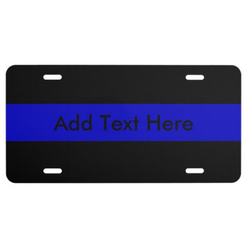 Thin Blue Line License Plate