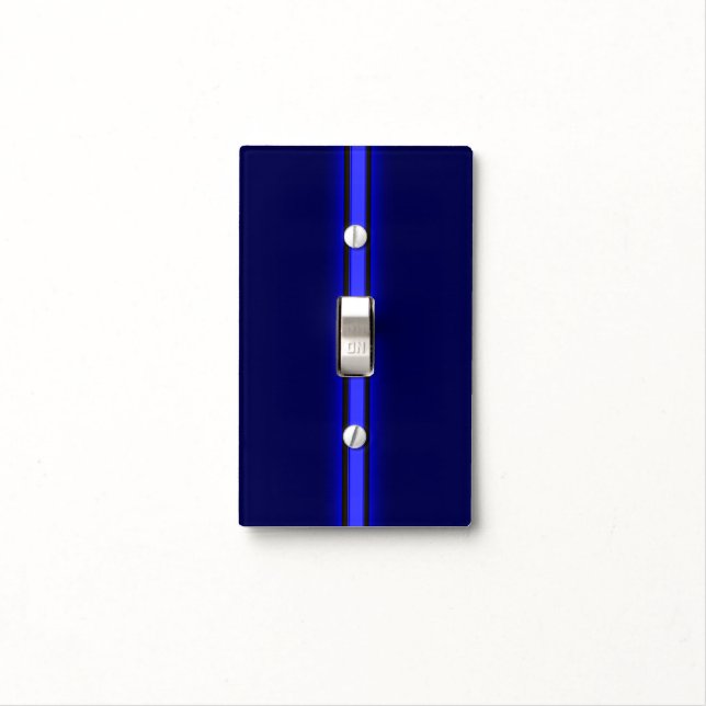Thin Blue Line Light Switch Cover (In Situ)
