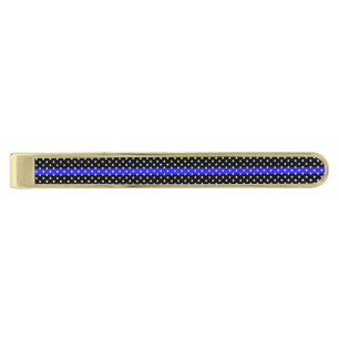 Thin Blue Line Lotta Stars Gold Finish Tie Bar