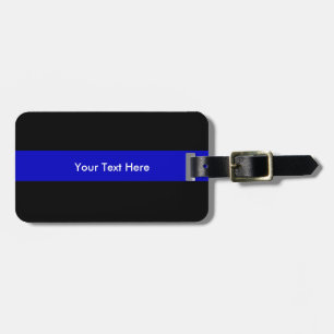 Thin Blue Line Luggage Tag