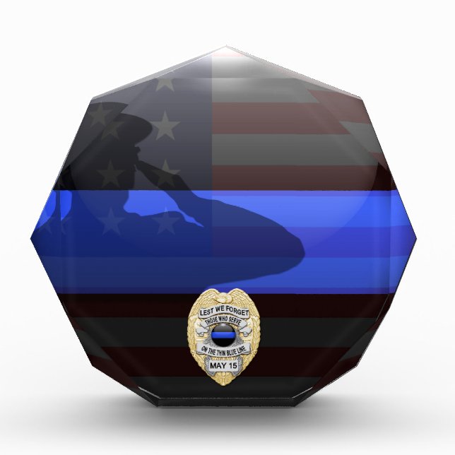 Thin Blue Line - Memorial Award (Front)