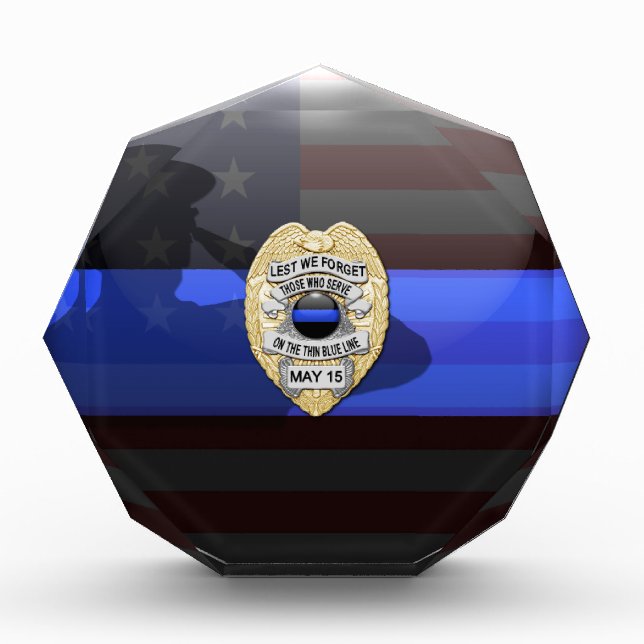 Thin Blue Line - Memorial Award (Front)