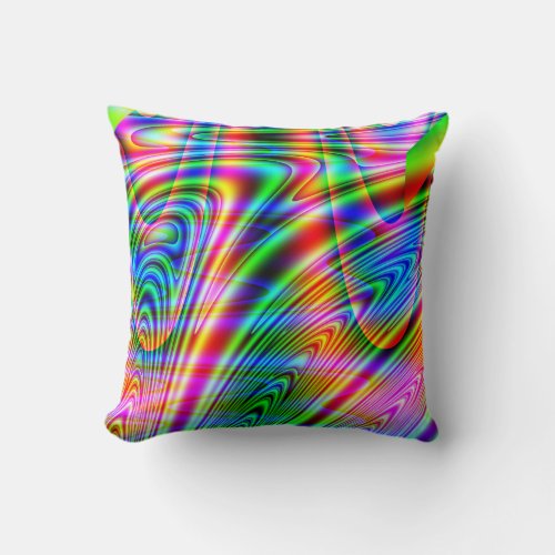 Thin Blue Line Mesmerizing Throw Pillow