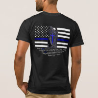 Thin Blue Line Michael the Archangel T-Shirt