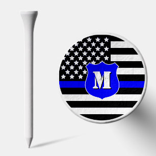 [Thin Blue Line] Monogram Police Shield Golf Tee