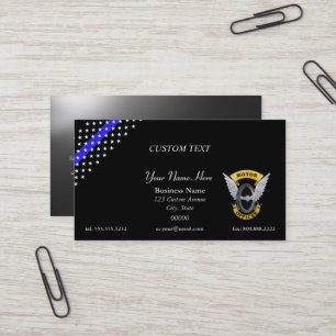 Thin Blue Line Motor Officer Business Card