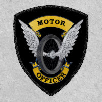 Thin Blue Line Motor Officer Patch