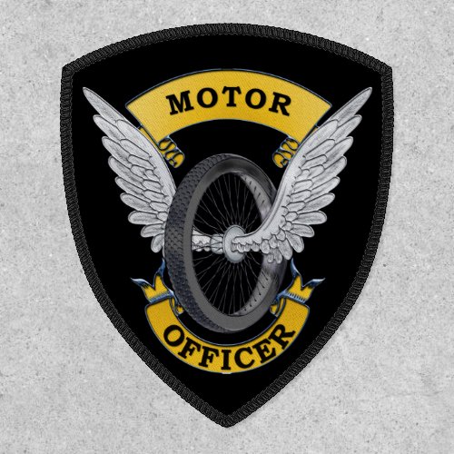Thin Blue Line Motor Officer Patch