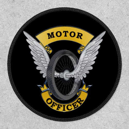 Thin Blue Line Motor Officer Patch