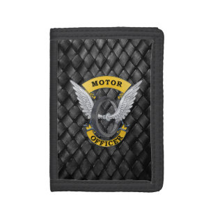 Thin Blue Line Motor Officer Trifold Wallet