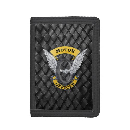 Thin Blue Line Motor Officer Trifold Wallet