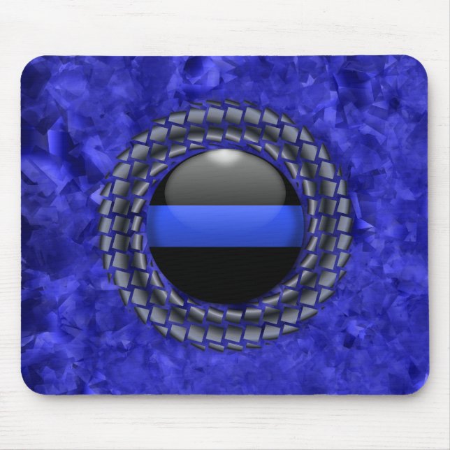 Thin Blue Line Mouse Pad (Front)