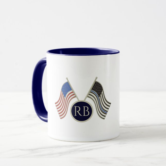 Thin Blue Line Mug (Front Left)