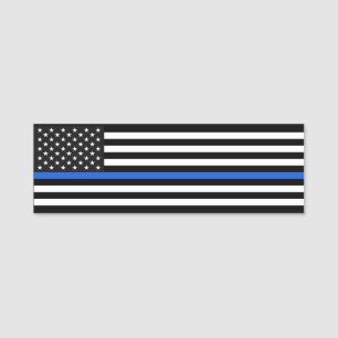 Thin Blue Line Name Tag