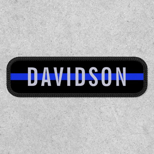 Thin Blue Line Name Tape Patch