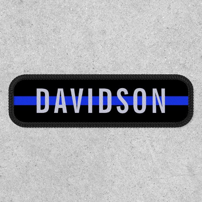 Thin Blue Line Name Tape Patch (Front)