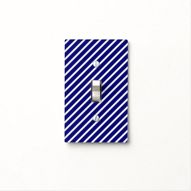 Thin Blue Line Necktie Light Switch Cover (In Situ)
