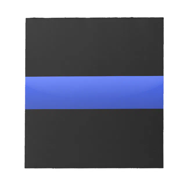 Blue Line Notepad Thin Blue Line Notepad | Zazzle