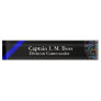 Thin Blue Line NYPD Offset Patch Name Plate