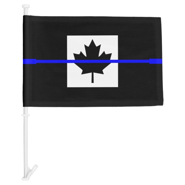 Thin Blue Line on Canadian Flag Decor (Front)