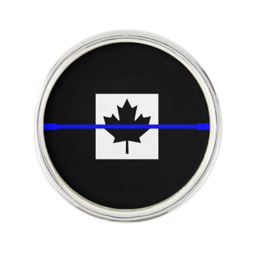 Thin Blue Line on Canadian Flag Pin