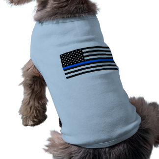 "THIN BLUE LINE on FLAG" Tee