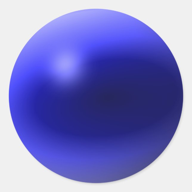 Thin Blue Line One-of-a-Kind Classic Round Sticker (Front)