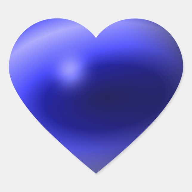 Thin Blue Line One-of-a-Kind Heart Sticker (Front)