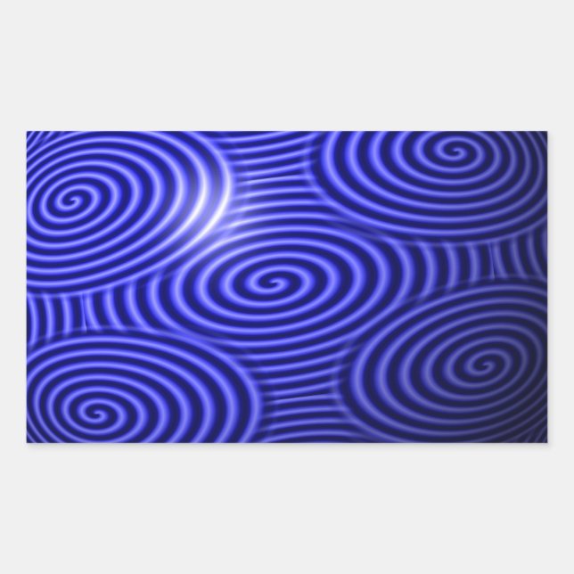 Thin Blue Line One-of-a-Kind Rectangular Sticker (Front)