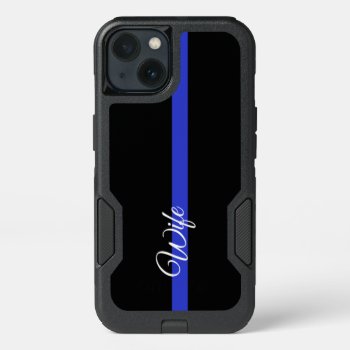 Thin Blue Line Otterbox Samsung Galaxy S7 Case by American_Police at Zazzle