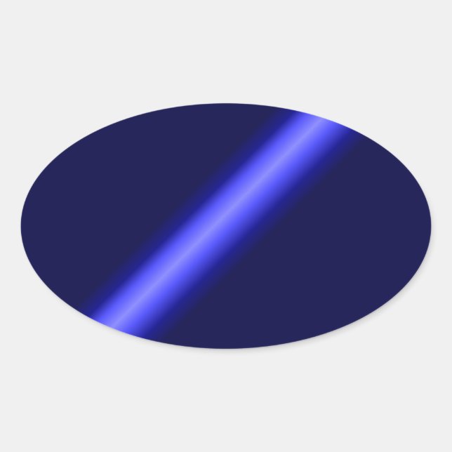 Thin Blue Line Oval Sticker (Front)