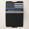 Thin Blue Line Personalized Police Officer File Folder | Zazzle