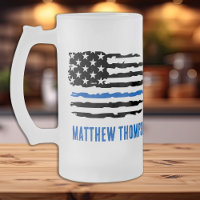 Thin Blue Line Personalized Police Officer