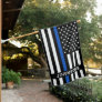 Thin Blue Line Personalized Police Officer House Flag