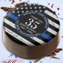 Thin Blue Line Personalized Police Retirement  Chocolate Covered Oreo