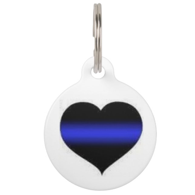 Thin Blue Line Pet ID Tag (Back)