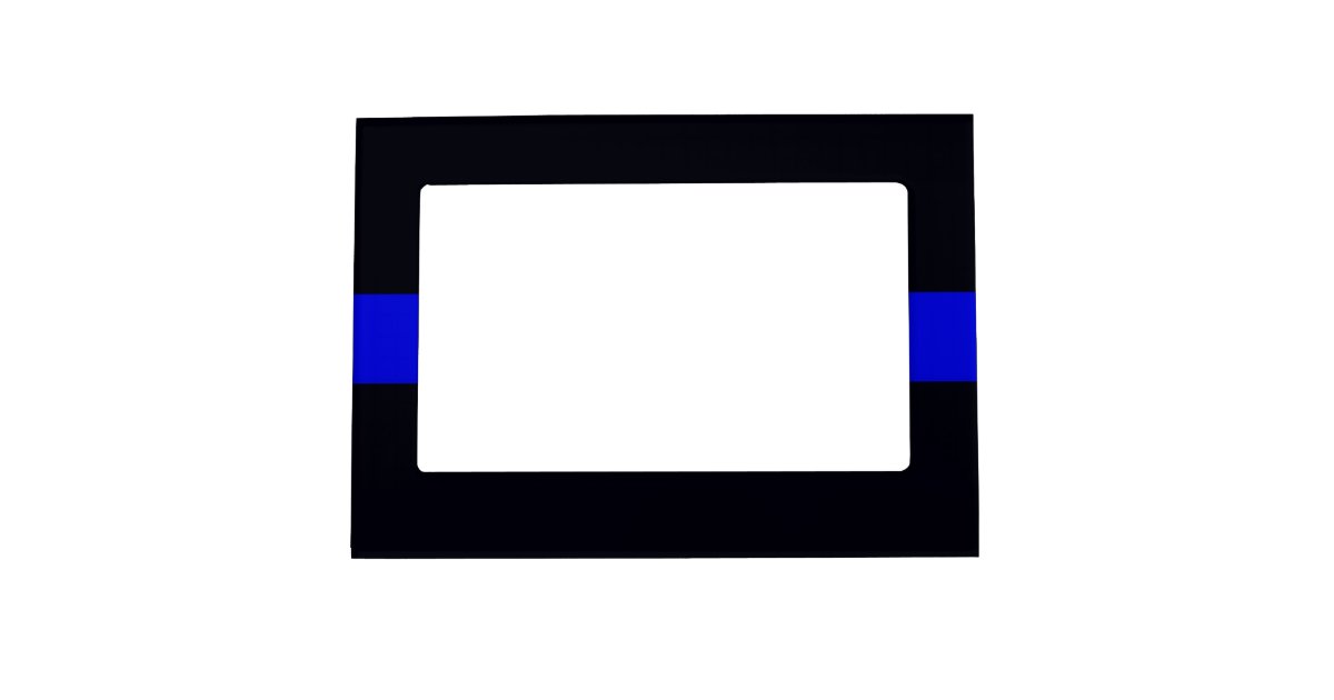 Thin Blue Line Picture Frame Zazzle Com