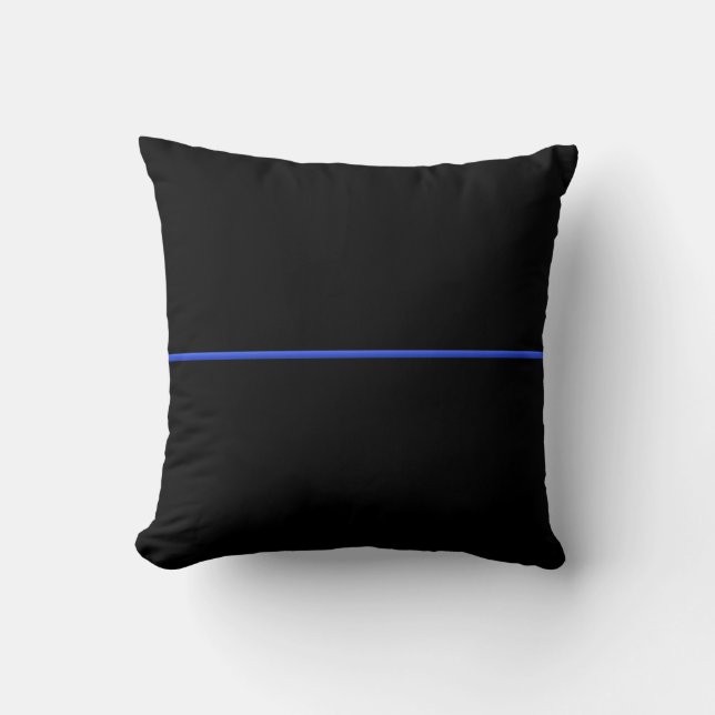 Thin Blue Line Pillow (Front)