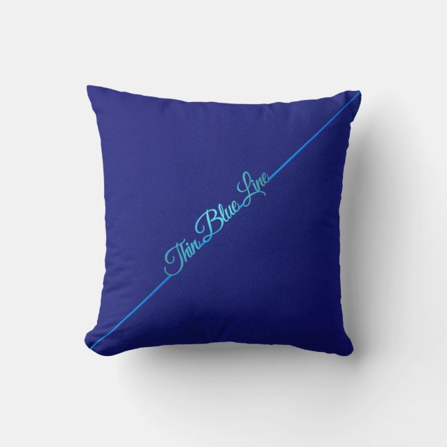 Thin Blue Line Pillow (Front)