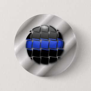 Thin Blue Line Pinback Button