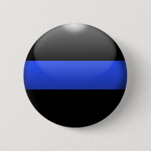 Thin Blue Line Pinback Button