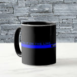 Thin Blue Line Police Appreciation With Name Mug at Zazzle