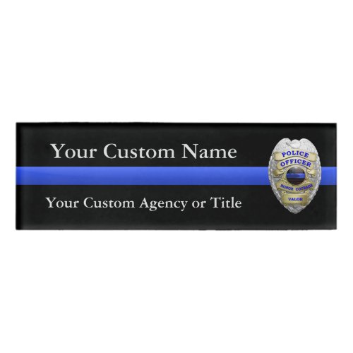 Thin Blue Line Police Badge