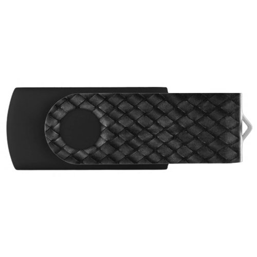 Thin Blue Line Police Basket Weave Tuck and Roll F Flash Drive