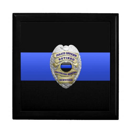 Thin Blue Line _ Police Brass Keeper Gift Box