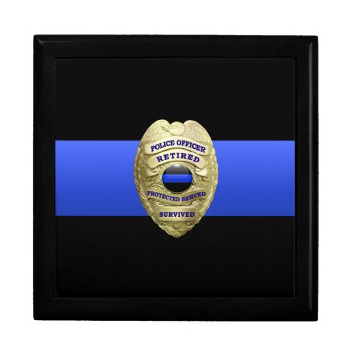 Thin Blue Line _ Police Brass Keeper Gift Box