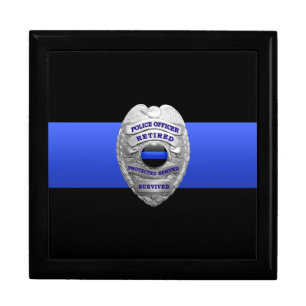 Thin Blue Line - Police Brass Keeper Gift Box